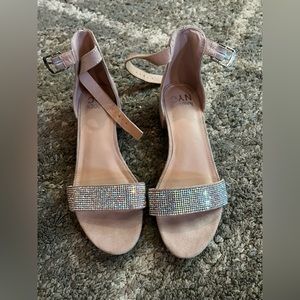 Steve Madden size 3 girls shoes silver